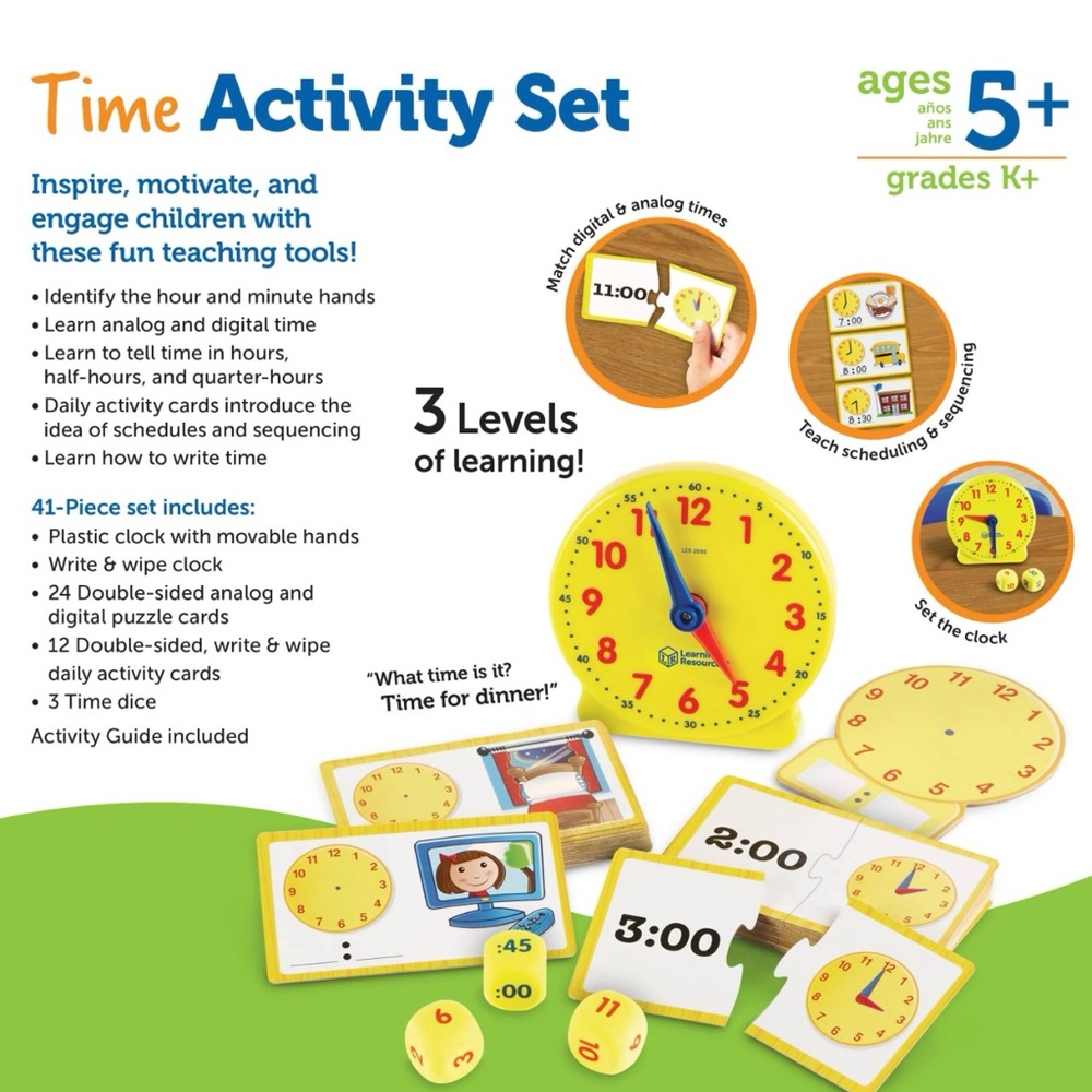 Learning Resources Time activity set - Picture 10 of 13
